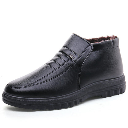 Men's Genuine Leather Warm Ankle Boots