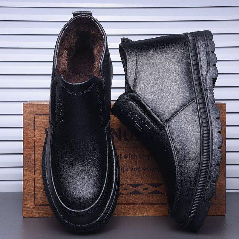 Fleece-Lined Warm High-Top Boots