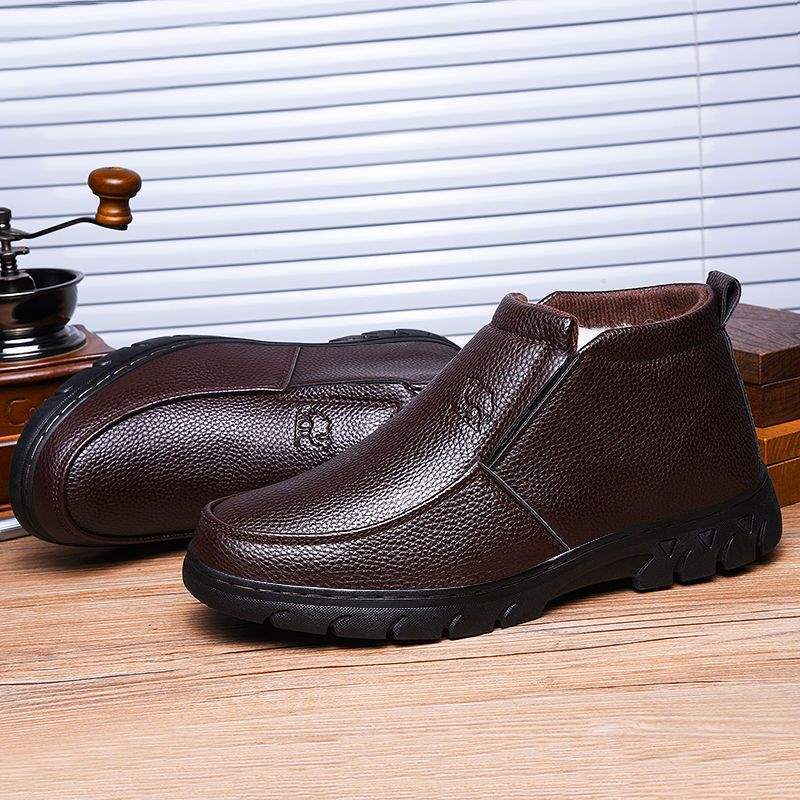 Fleece-Lined Warm High-Top Boots