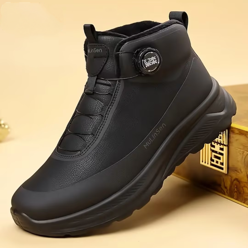 Genuine Leather Warm Ankle Boots