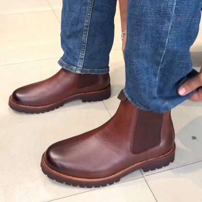 Men's Genuine Leather Chelsea Boots