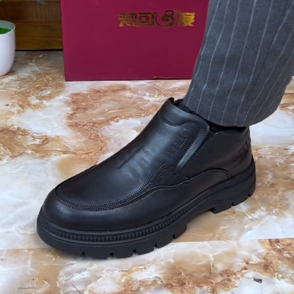 Shearling-Lined Leather Ankle Boots