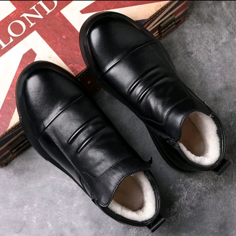 Men's Leather Lined Zippered Ankle Boots