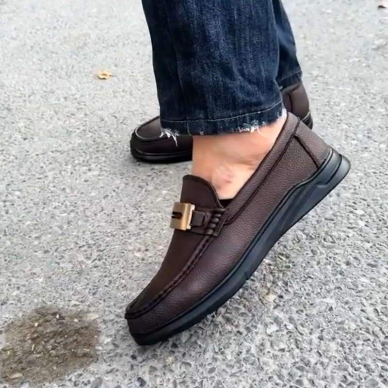 Men's Brown Soft Leather Loafers