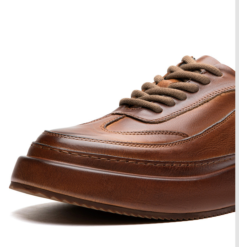 Men's New Retro Handmade Cowhide Business Casual Shoes
