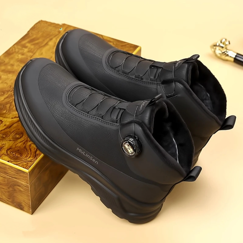 Genuine Leather Warm Ankle Boots