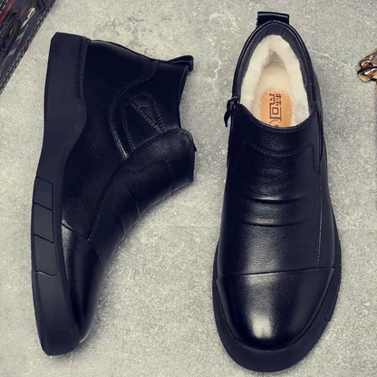 Men's Leather Lined Zippered Ankle Boots