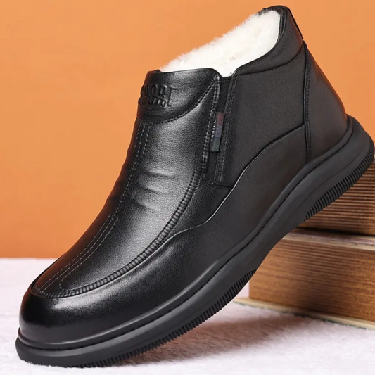Genuine Leather Soft-Sole Lined Boots