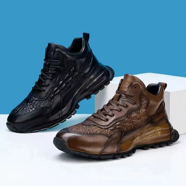 Men's Casual Cowhide Air Cushion Shoes