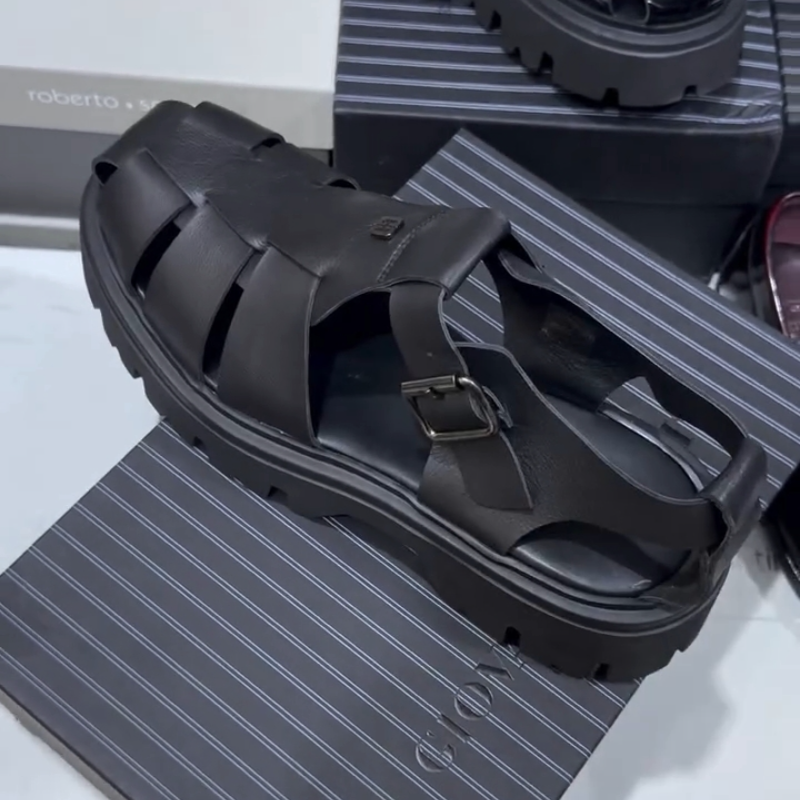 Men's Leather Casual Sandals
