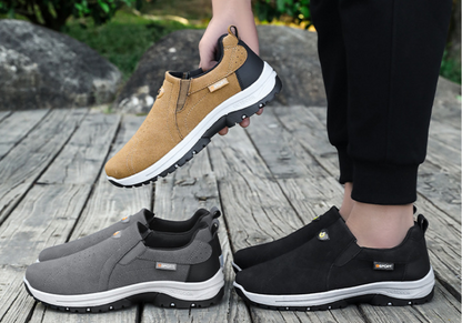 New Solid Color Suede Versatile Soft Sole Slip-on Casual Shoes