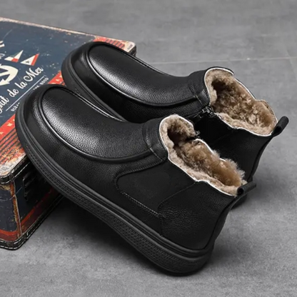 Handcrafted Fleece-Lined Chelsea Boots