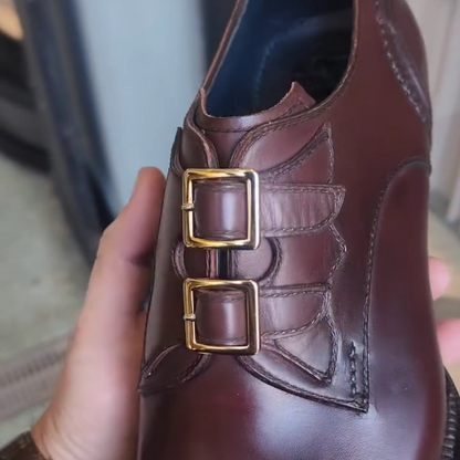 Handmade Calfskin Premium Formal Monk