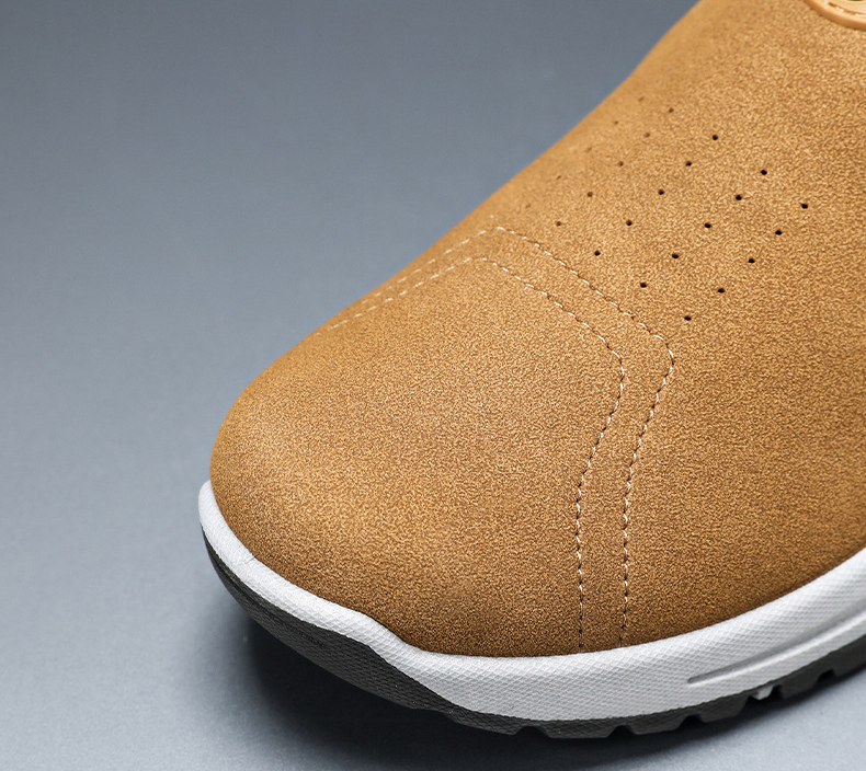 New Solid Color Suede Versatile Soft Sole Slip-on Casual Shoes