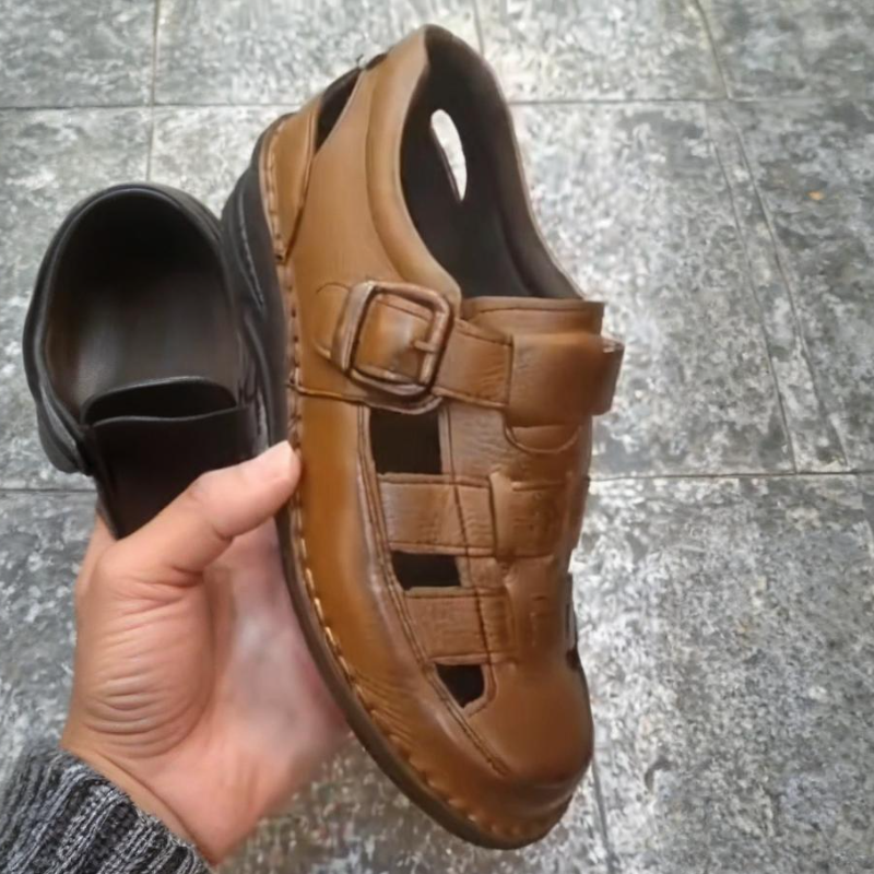 Men's Genuine Leather Casual Sandals