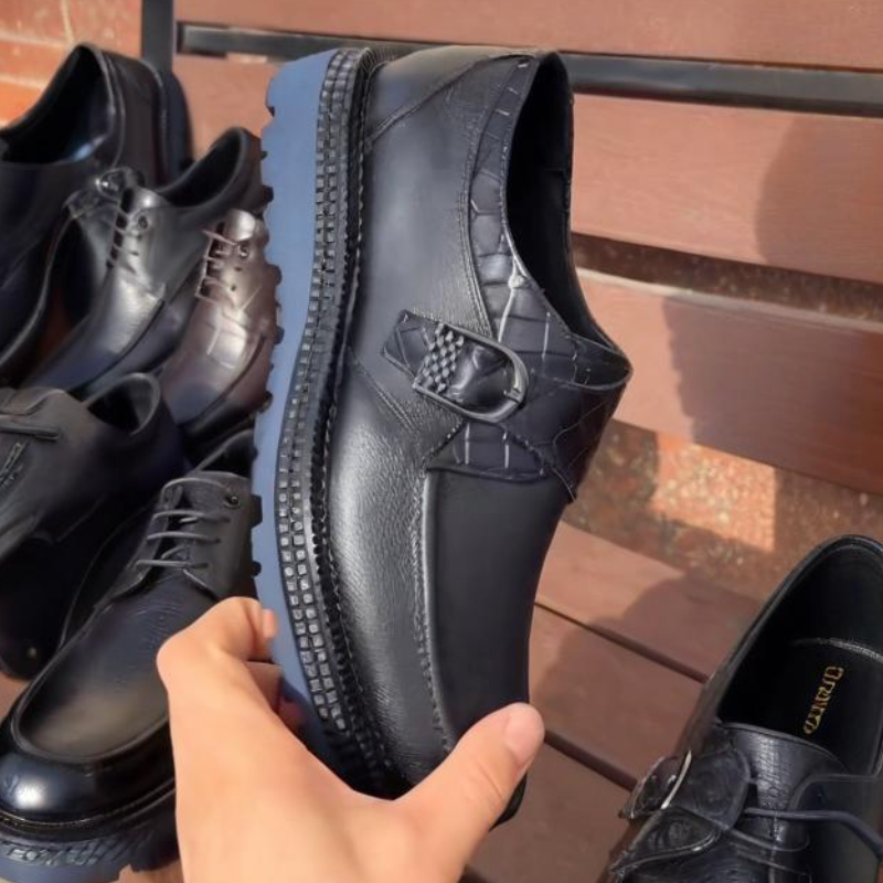 Leather Casual Monk Straps