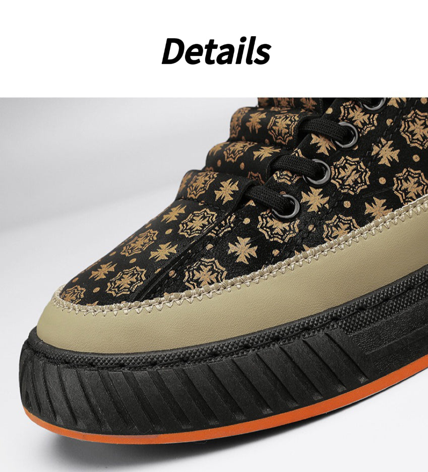 New Printed Breathable Ice Silk Cloth Casual Shoes