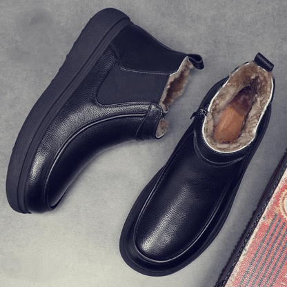 Handcrafted Fleece-Lined Chelsea Boots