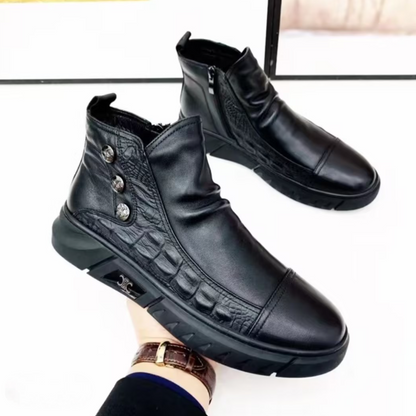 Men's Genuine Leather Ankle Boots