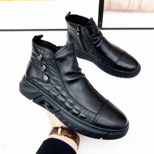 Men's Genuine Leather Ankle Boots