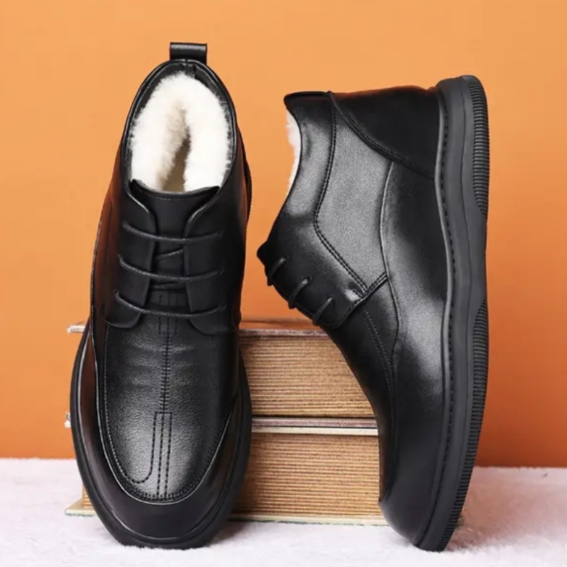 Genuine Leather Soft-Sole Lined Boots