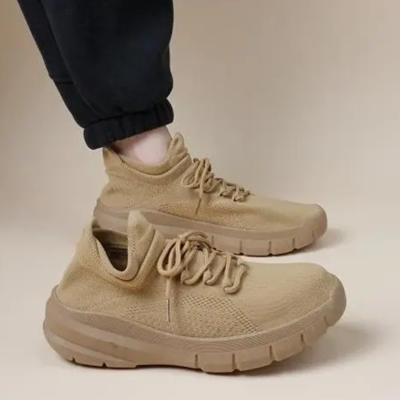 Men's Casual Soft-Soled Lace-Up Mesh Shoes