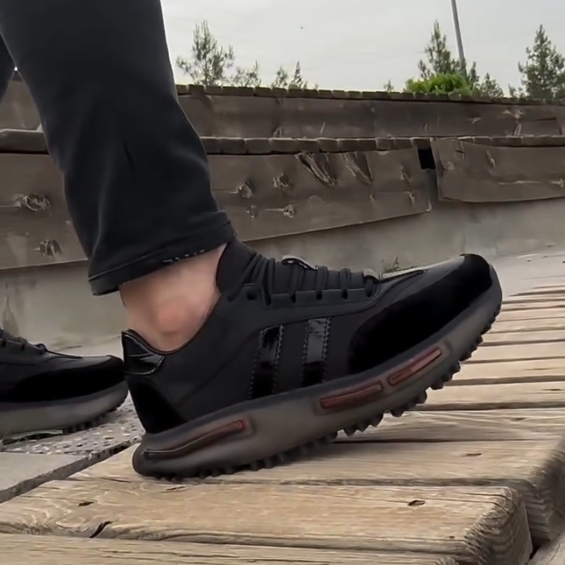 Men's Black Soft-Sole Casual Shoes
