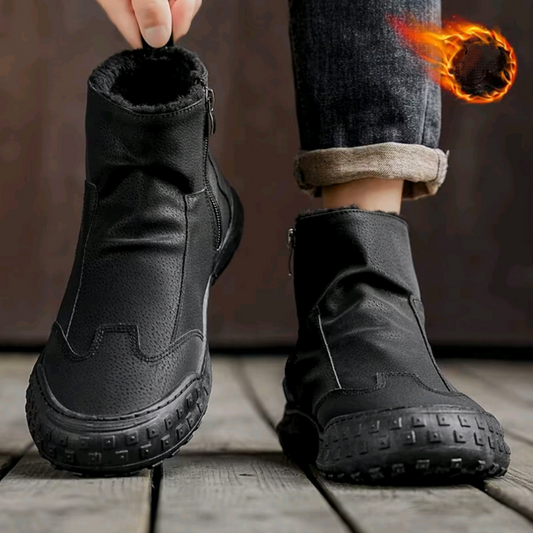 Men's Wool-Lined Zipper Boots