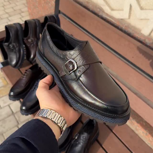 Leather Casual Monk Straps