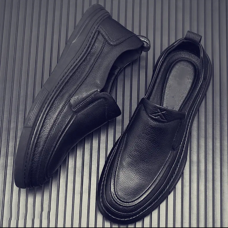 Perforated Calfskin Comfortable Loafers
