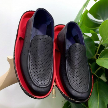Men's Casual Genuine Leather Perforated Loafers