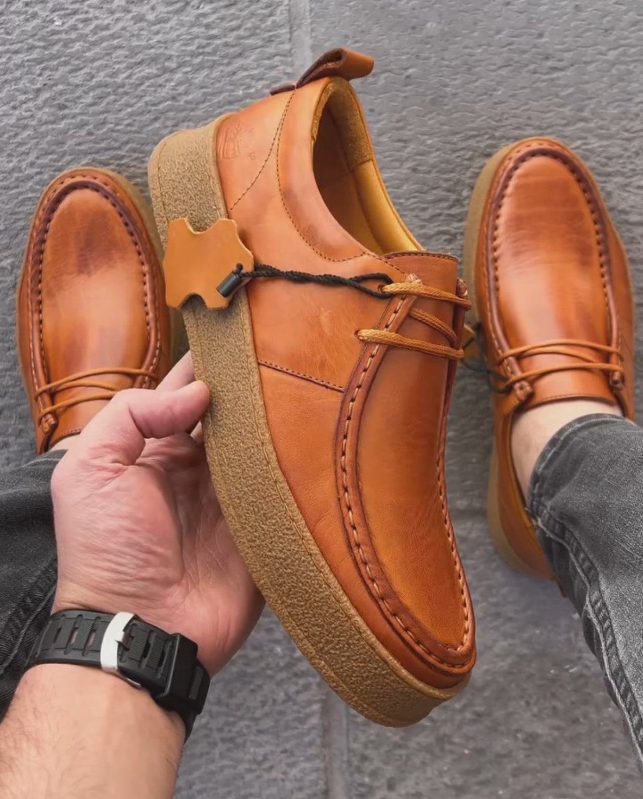 ✅High -quality Dedication✅Men's Classic Green Genuine Leather Casual Shoes