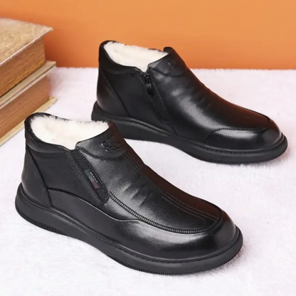 Genuine Leather Soft-Sole Lined Boots
