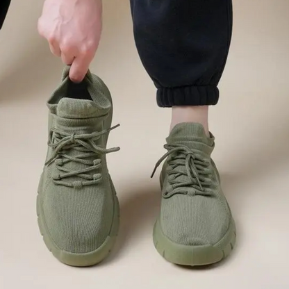Men's Casual Soft-Soled Lace-Up Mesh Shoes
