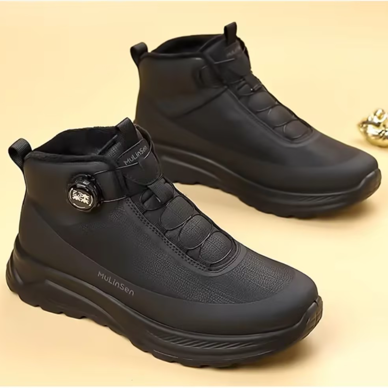 Genuine Leather Warm Ankle Boots