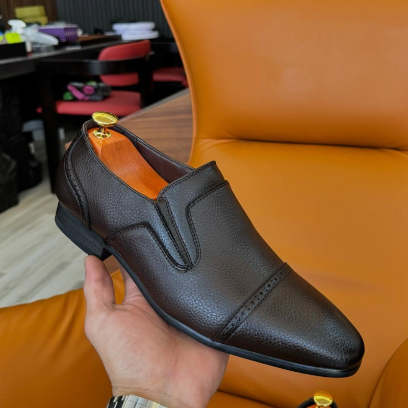 Handcrafted Classic Leather Loafers