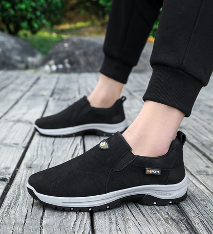 New Solid Color Suede Versatile Soft Sole Slip-on Casual Shoes