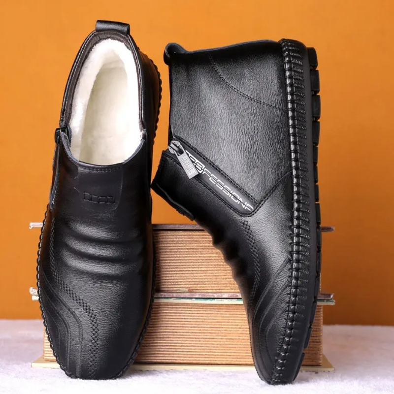Handcrafted Calfskin Fleece-Lined Boots