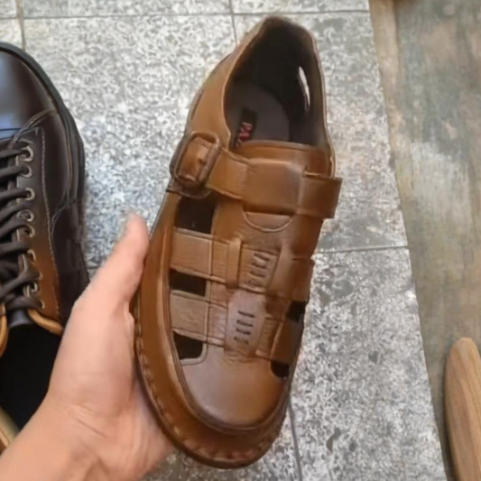 Men's Genuine Leather Casual Sandals