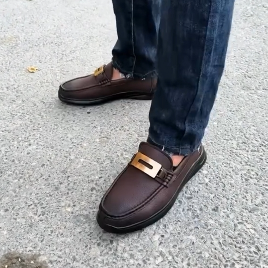 Men's Brown Soft Leather Loafers