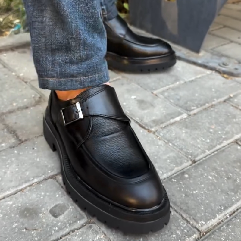 Classic Men's Soft Leather Monk Straps