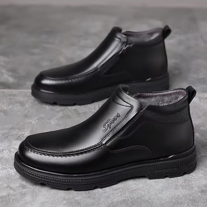 Genuine Leather Soft-Sole Thermal Boots
