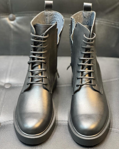 New Handmade Genuine Leather Men's Waterproof Non-slip Casual Boots