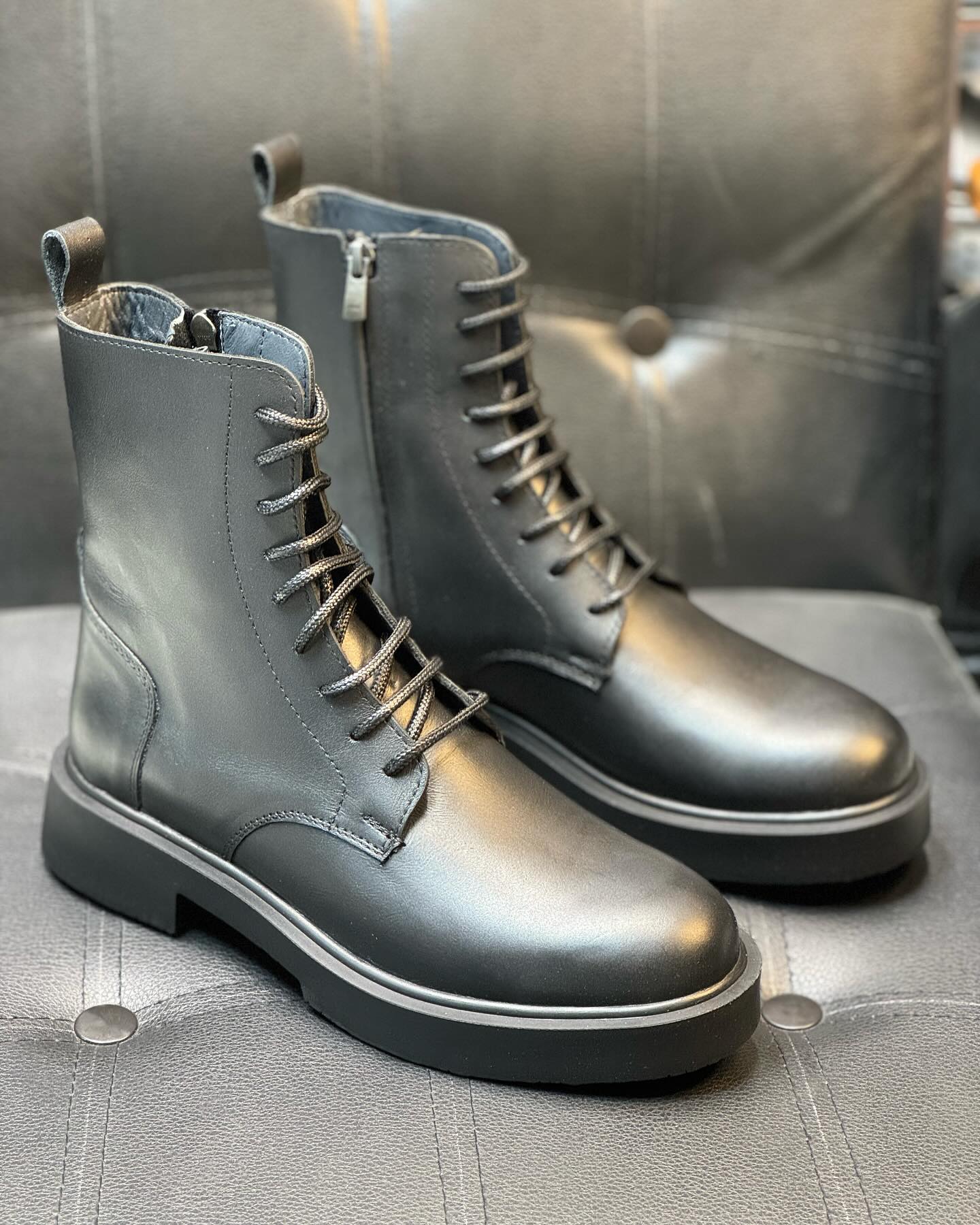 New Handmade Genuine Leather Men's Waterproof Non-slip Casual Boots