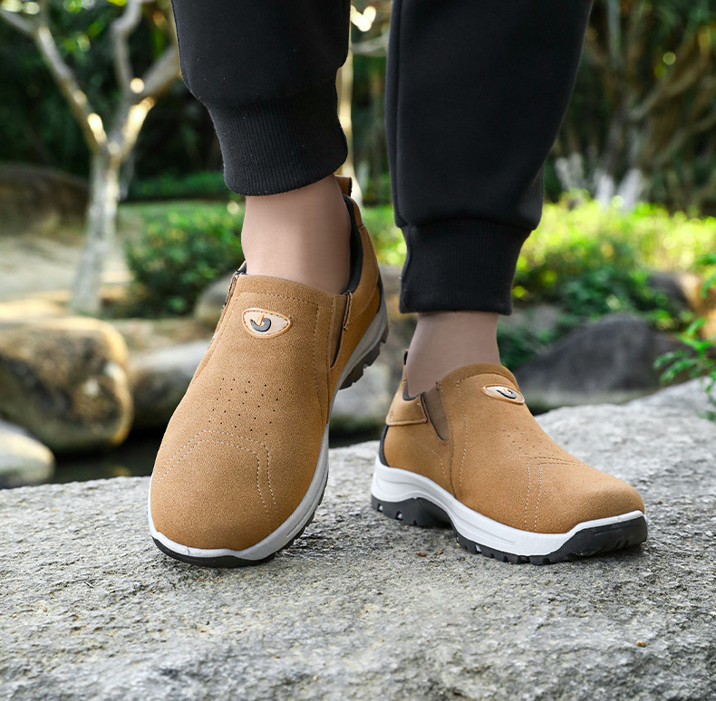 New Solid Color Suede Versatile Soft Sole Slip-on Casual Shoes