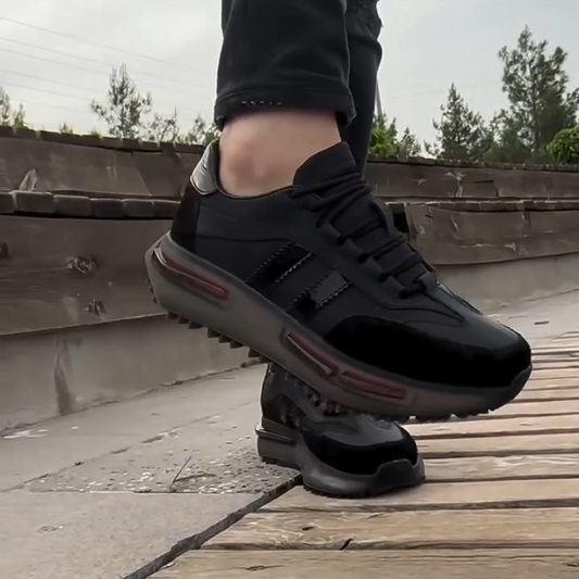 Men's Black Soft-Sole Casual Shoes