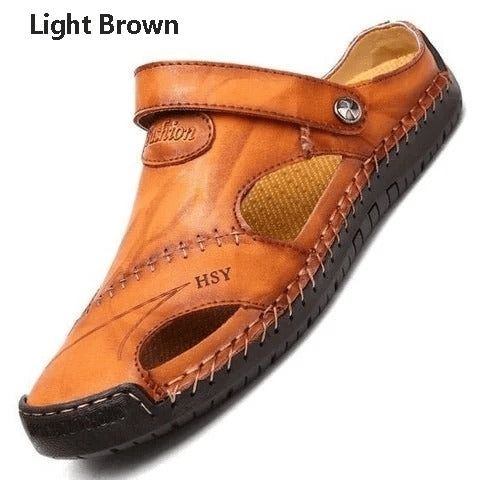 🔥Limited Time Offer 49% OFF🔥Large Size Soft Leather Men's Breathable Outdoor Sandals