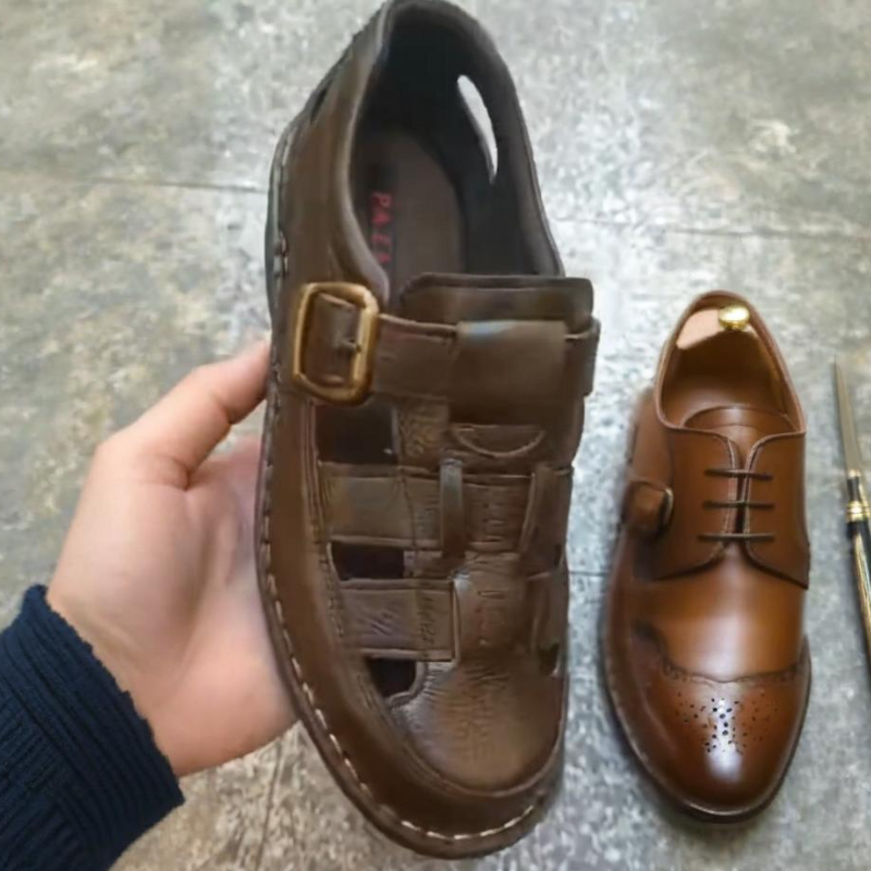 Men's Genuine Leather Casual Sandals