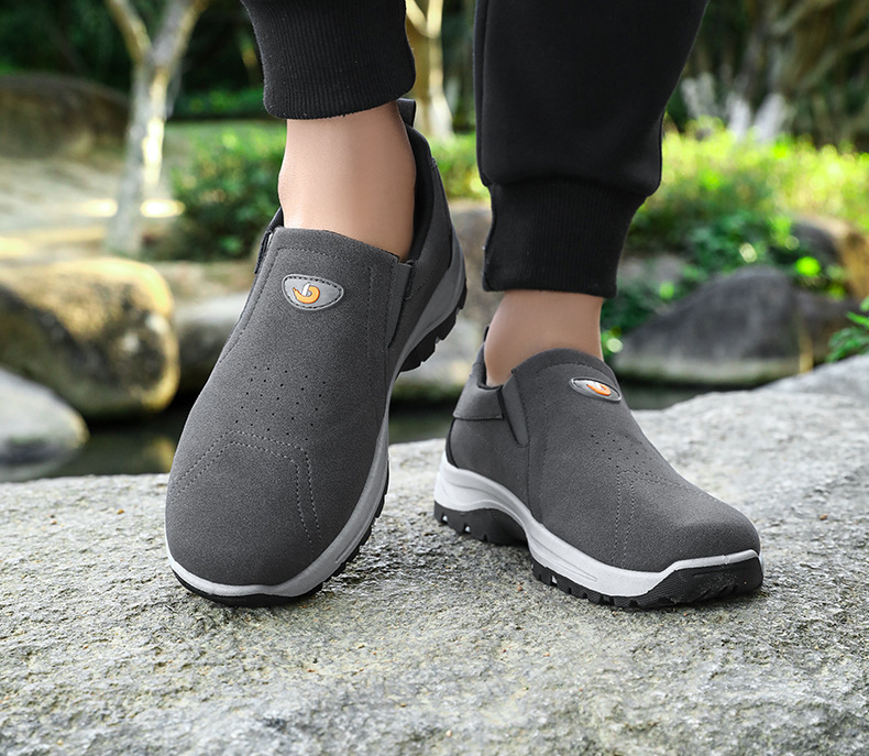 New Solid Color Suede Versatile Soft Sole Slip-on Casual Shoes