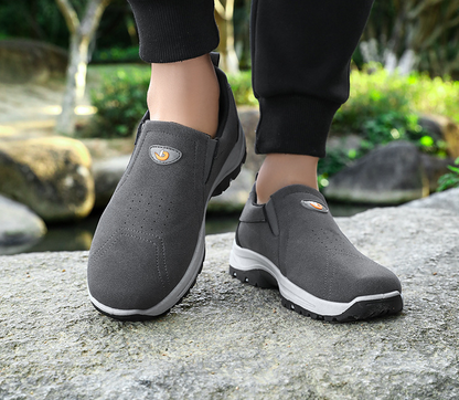 New Solid Color Suede Versatile Soft Sole Slip-on Casual Shoes